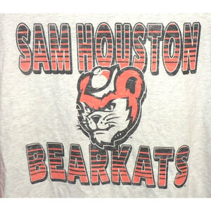 47 Brand Women's Sam Houston State BearKats Baseball Tee in Oatmeal/Orange M $48